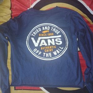 Womans Vans longsleeve crop top